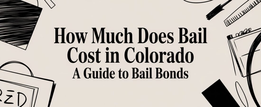 How Much Does Bail Cost in Colorado, guide to bail bonds with illustrative design elements.