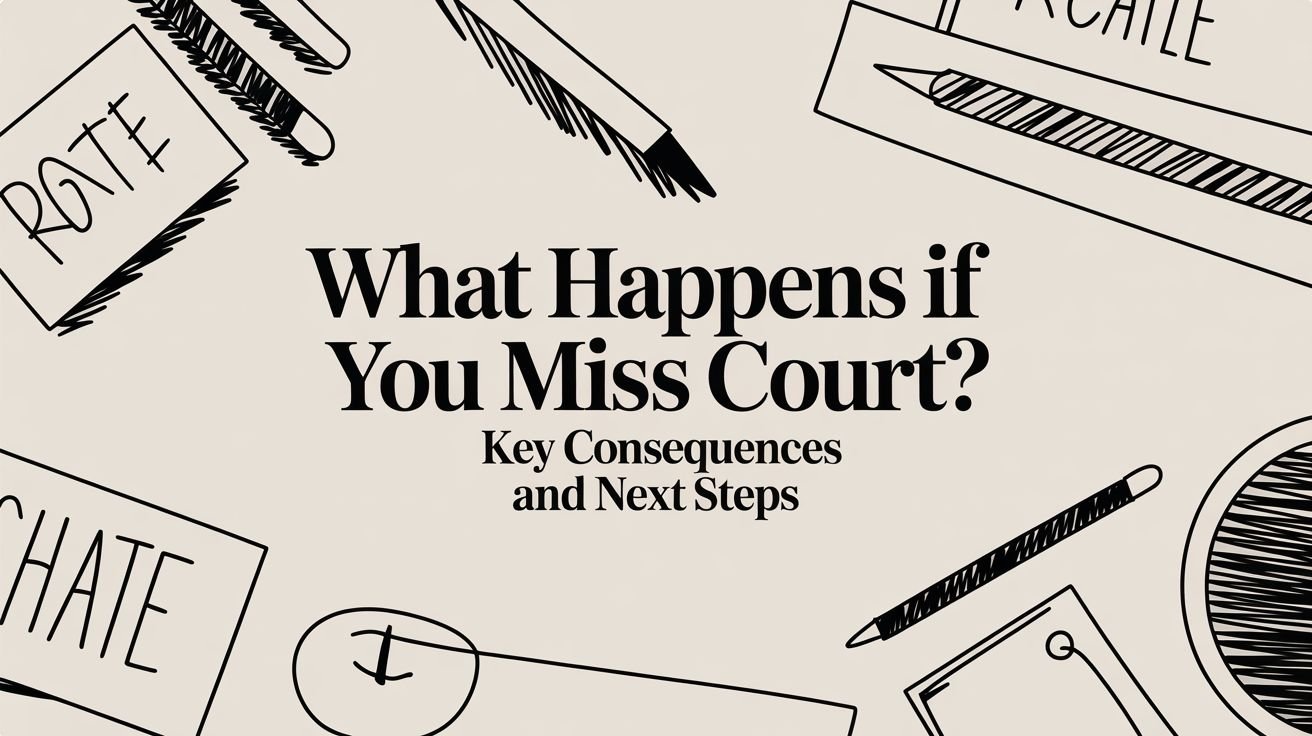 What happens if you miss court? Key consequences and next steps