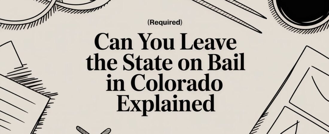 Can You Leave the State on Bail in Colorado Explained