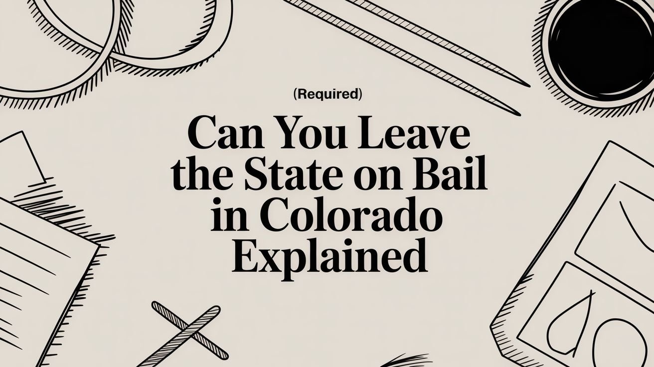 Can You Leave the State on Bail in Colorado Explained