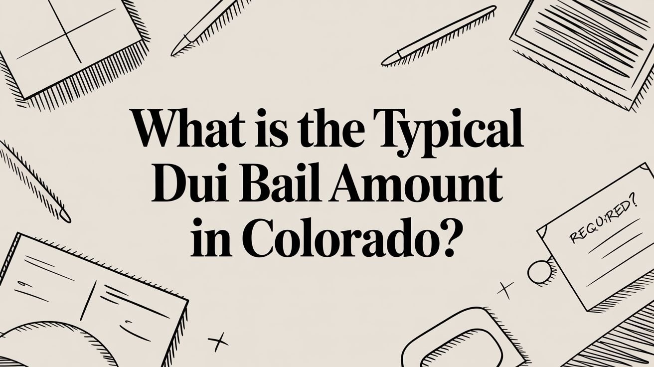 What Is the Typical DUI Bail Amount in Colorado?