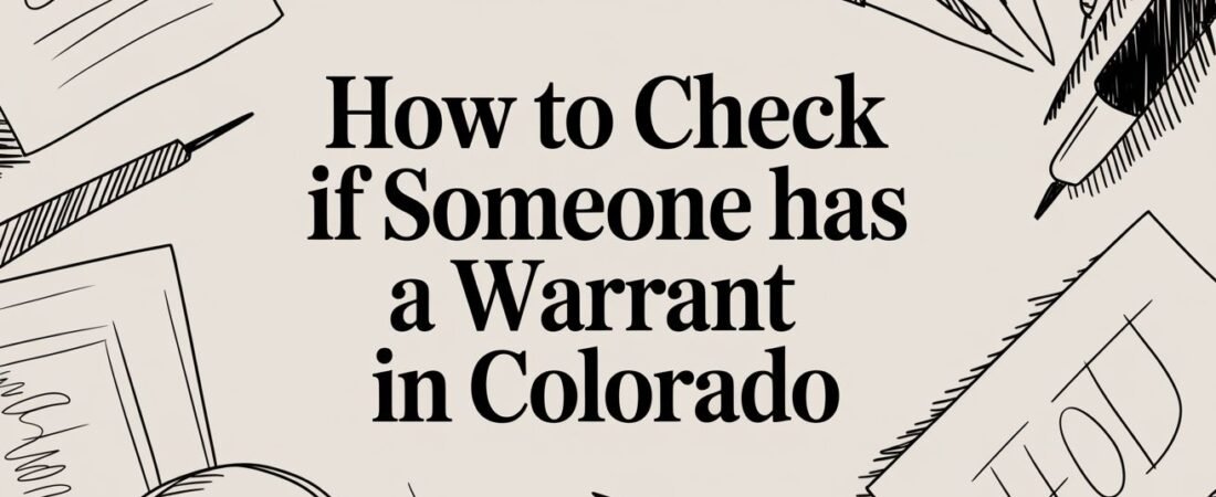 How to Check If Someone Has a Warrant in Colorado