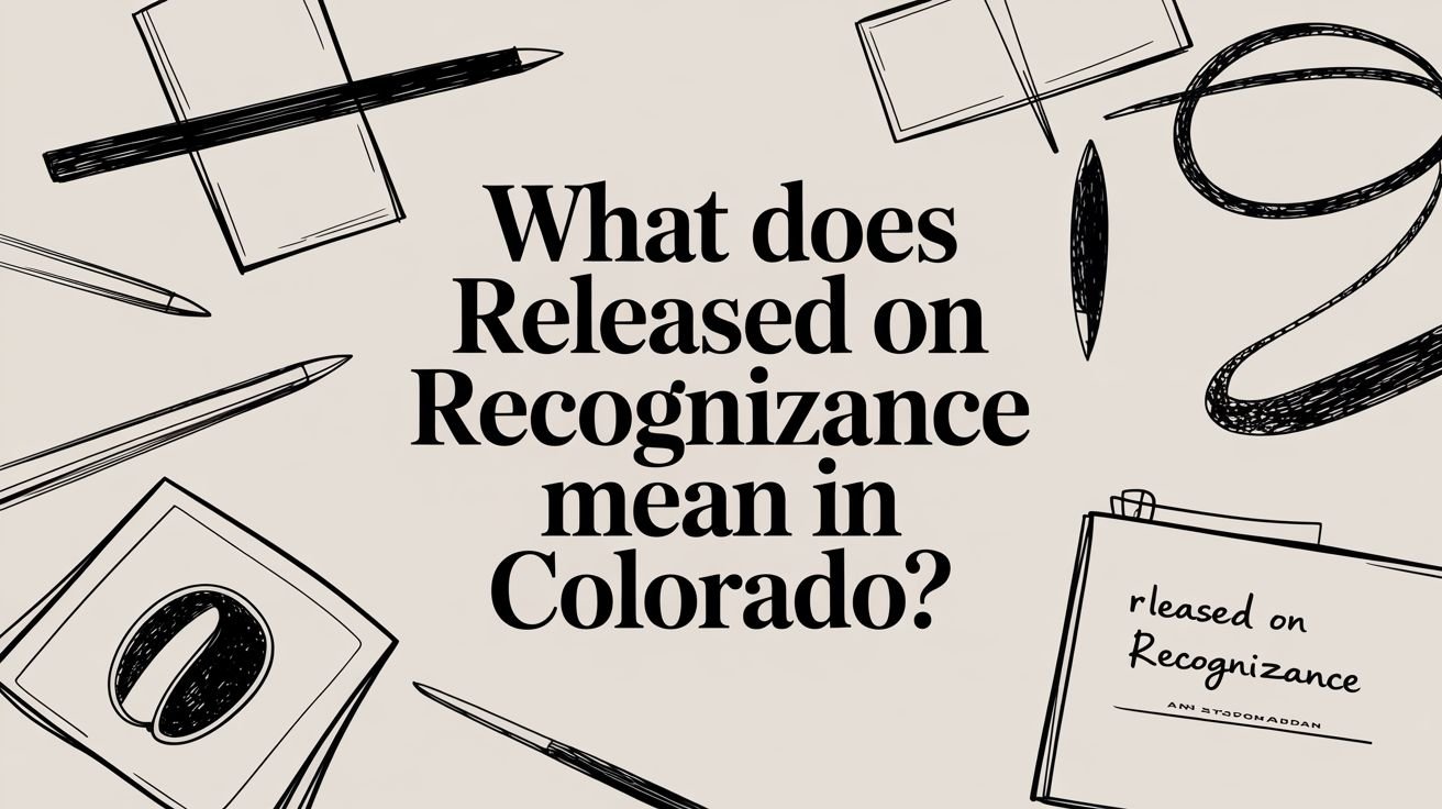 What Does Released on Recognizance Mean in Colorado?