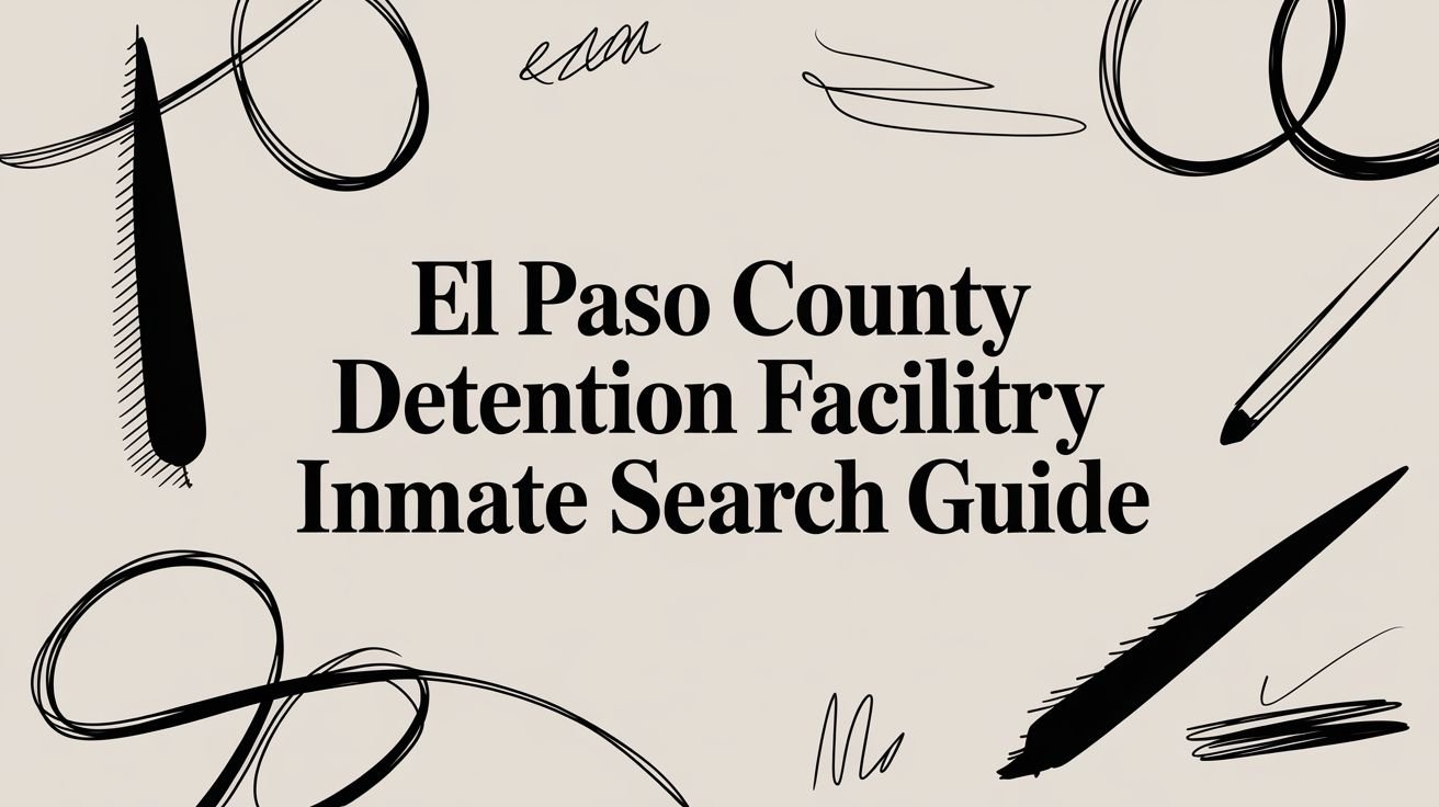 El Paso County Detention Facility Inmate Search Guide