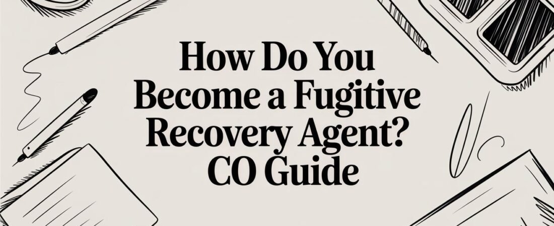 How Do You Become a Fugitive Recovery Agent? CO Guide