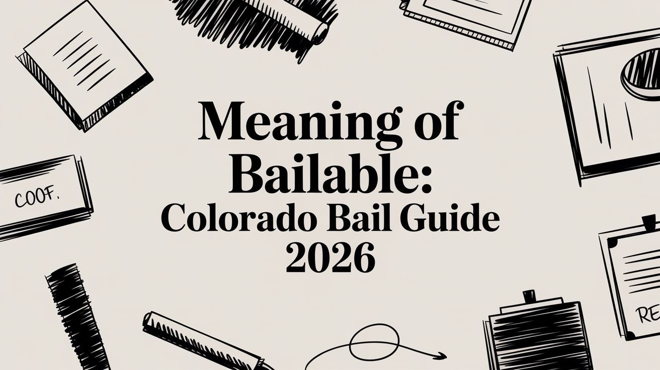 Meaning of Bailable: Colorado Bail Guide 2026