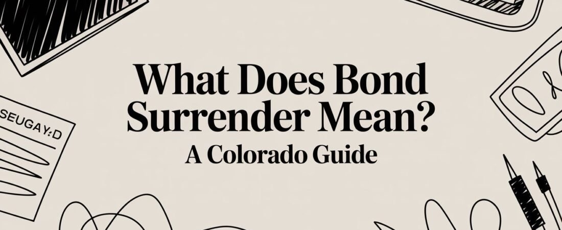 What Does Bond Surrender Mean? A Colorado Guide