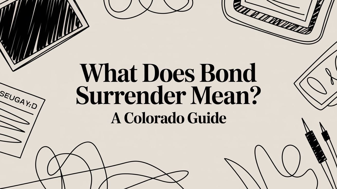 What Does Bond Surrender Mean? A Colorado Guide