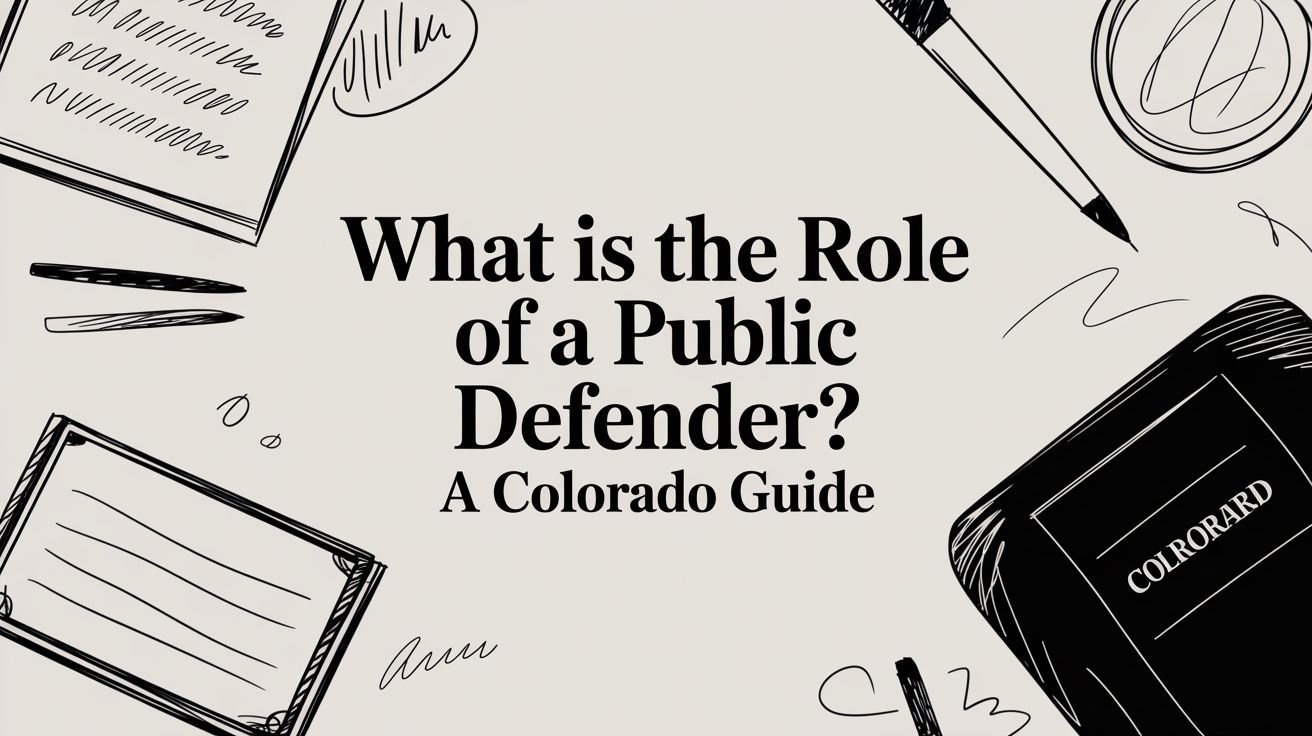 What Is the Role of a Public Defender? A Colorado Guide
