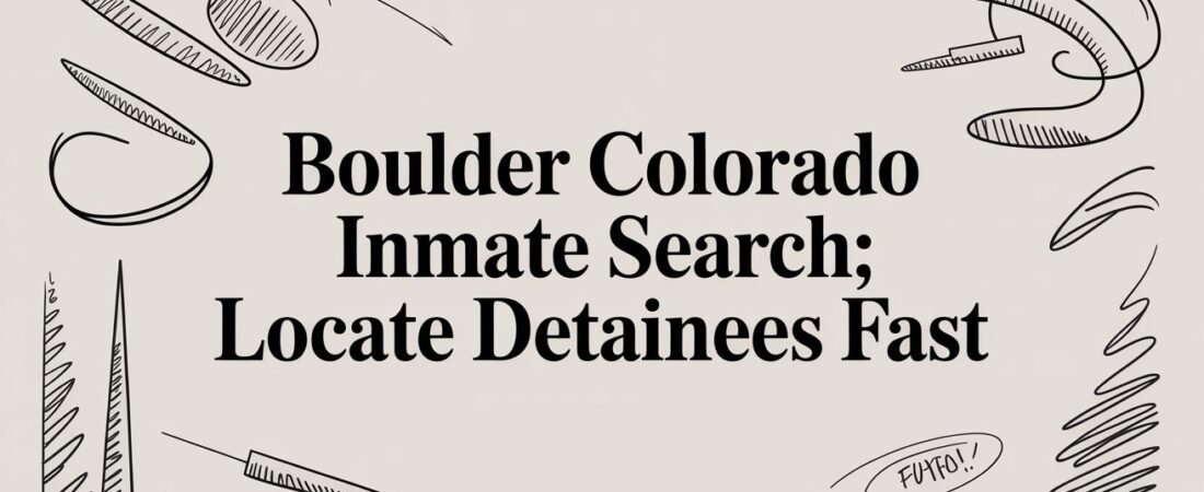 Boulder Colorado Inmate Search: Locate Detainees Fast