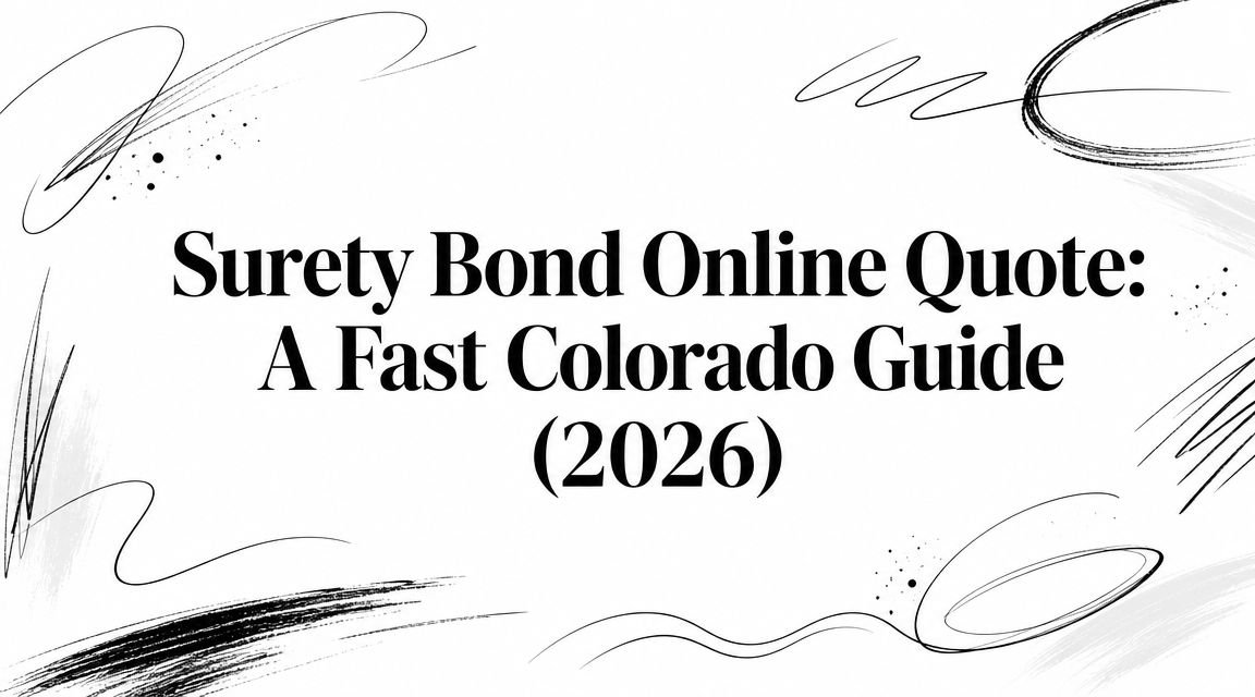 Surety Bond Online Quote: A Fast Colorado Guide (2026)