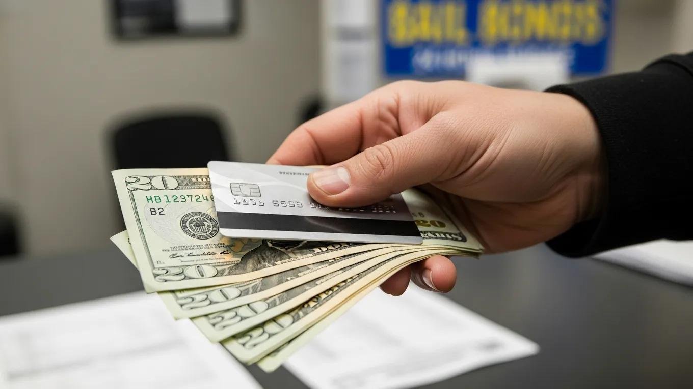 Payment options for bail bonds in Colorado, including cash and credit card