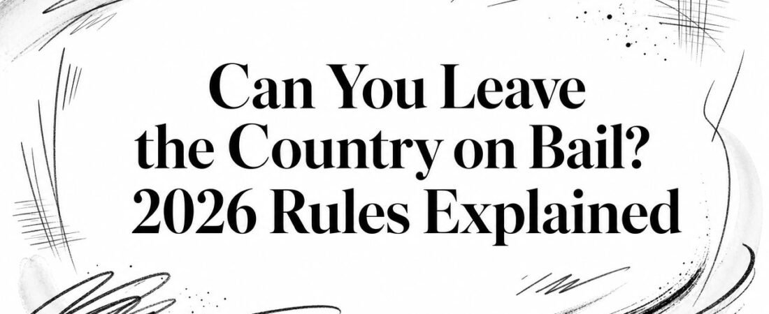Can You Leave the Country on Bail? 2026 Rules Explained