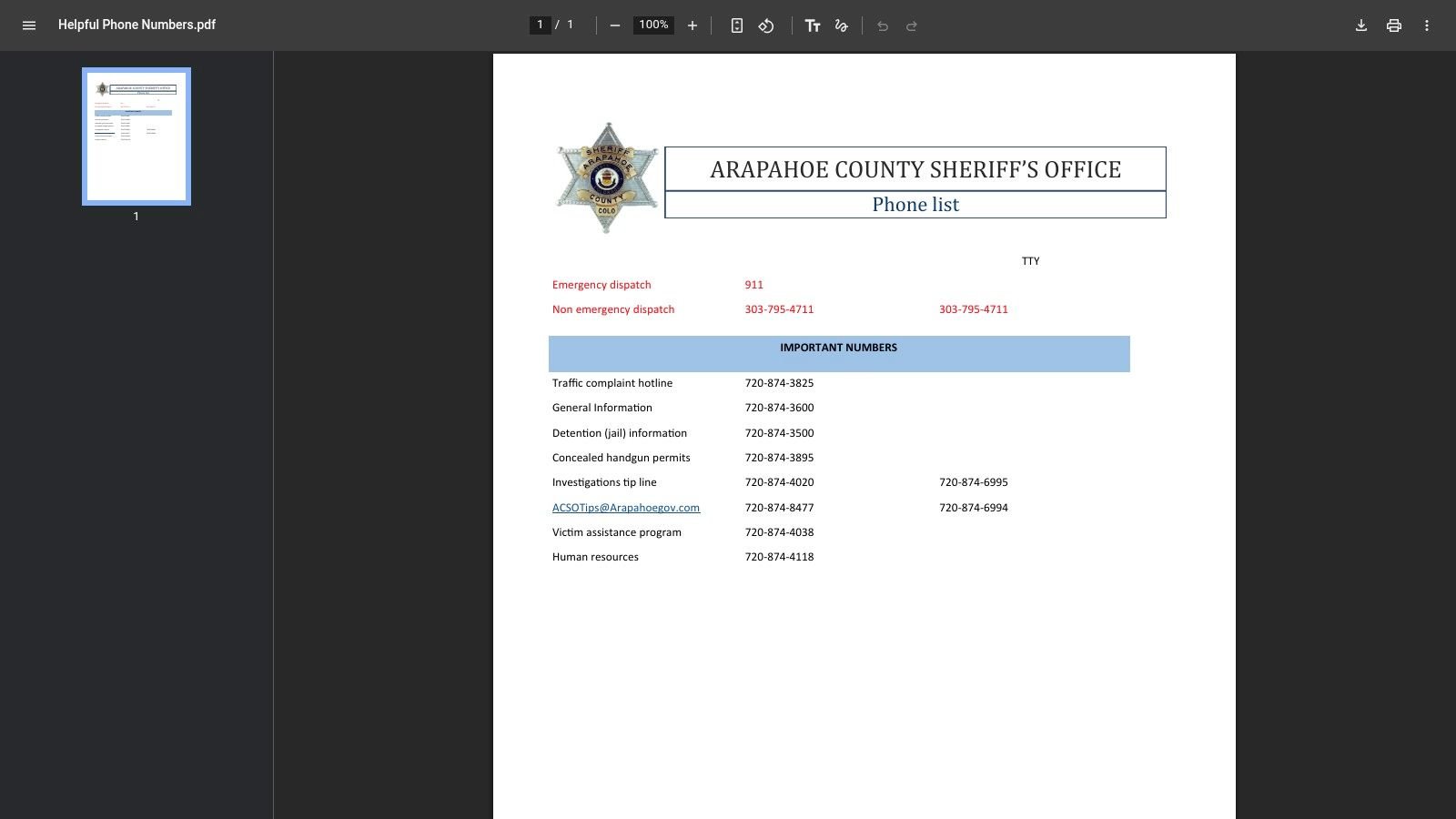 Arapahoe County Sheriff's Office – Detention Facility