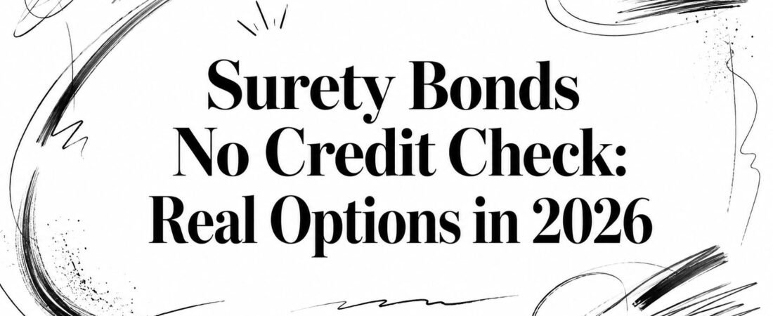 Surety Bonds No Credit Check: Real Options in 2026