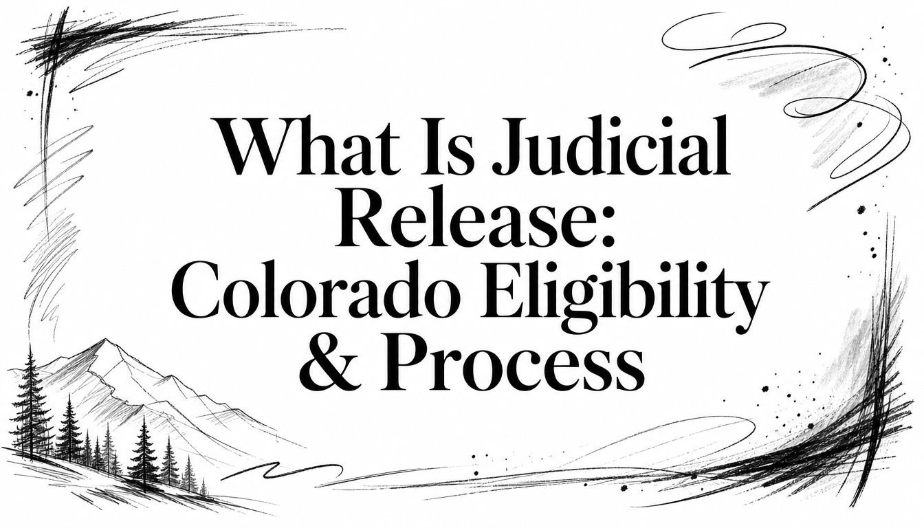 What Is Judicial Release: Colorado Eligibility & Process