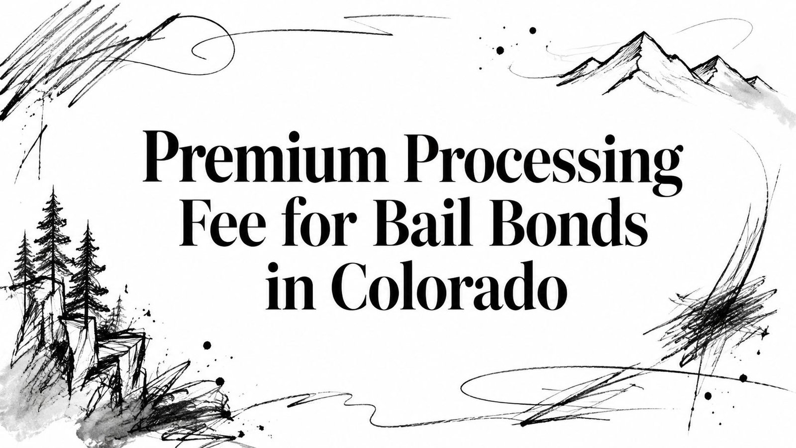 Premium Processing Fee for Bail Bonds in Colorado