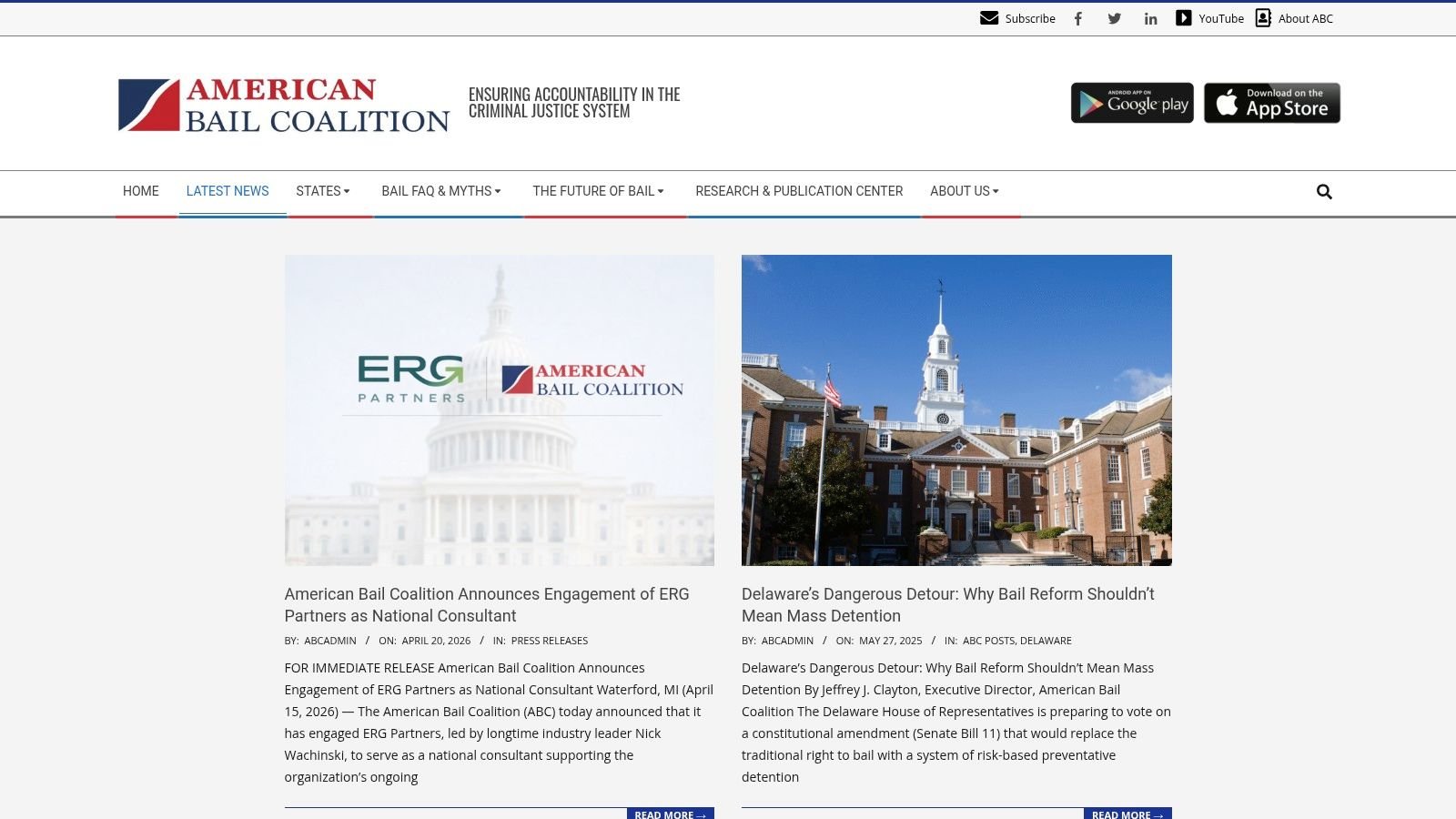 American Bail Coalition, News and Blog