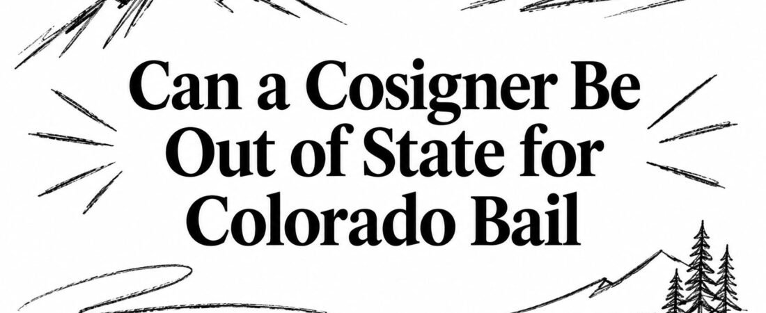 Can a Cosigner Be Out of State for Colorado Bail