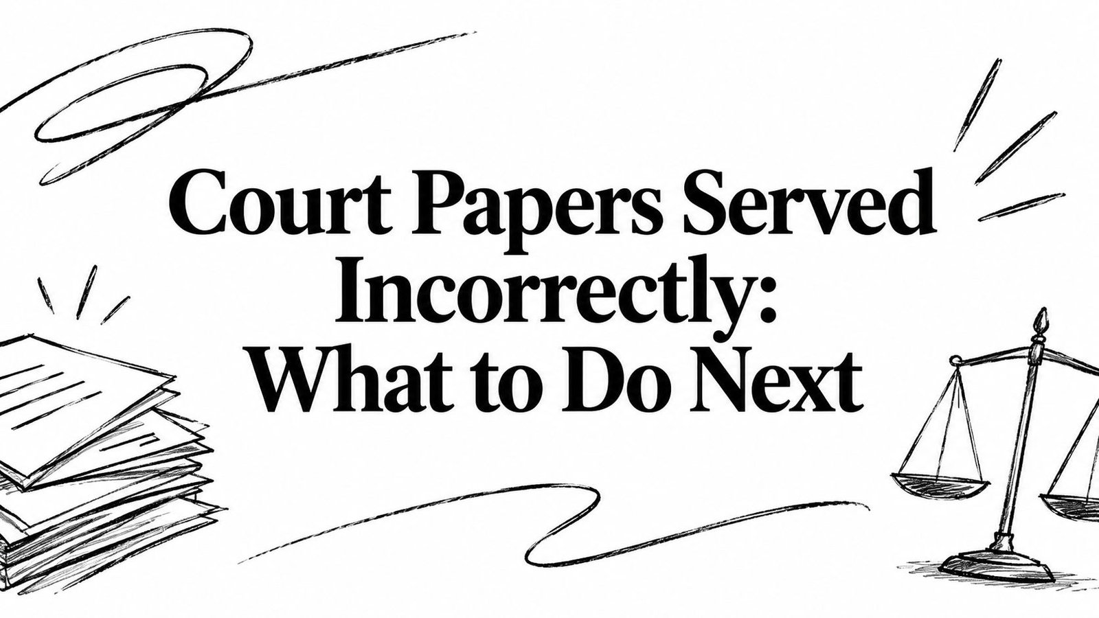 Court Papers Served Incorrectly: What to Do Next