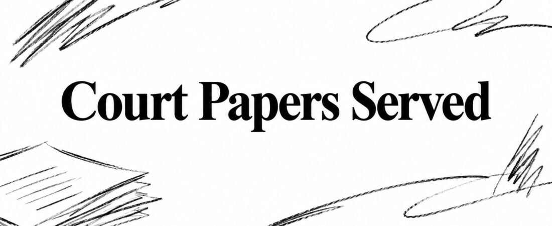 Court Papers Served