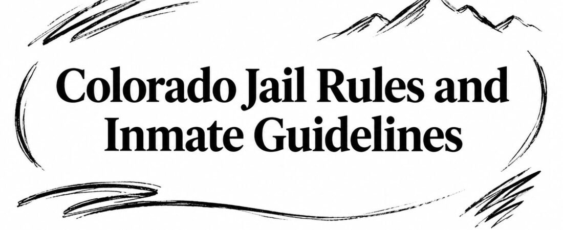Colorado Jail Rules and Inmate Guidelines