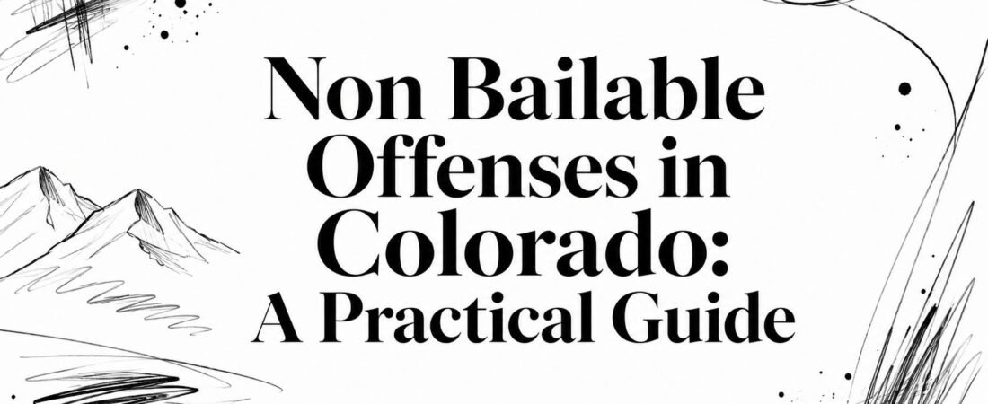 Non Bailable Offenses in Colorado: A Practical Guide