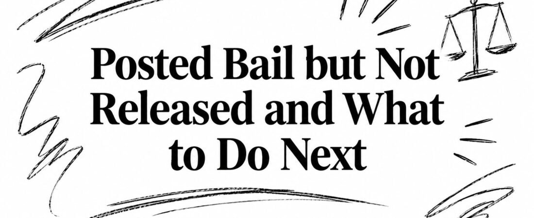Posted Bail but Not Released and What to Do Next