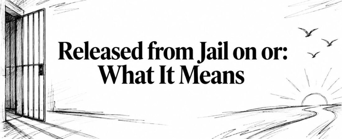 Released from Jail on or: What It Means