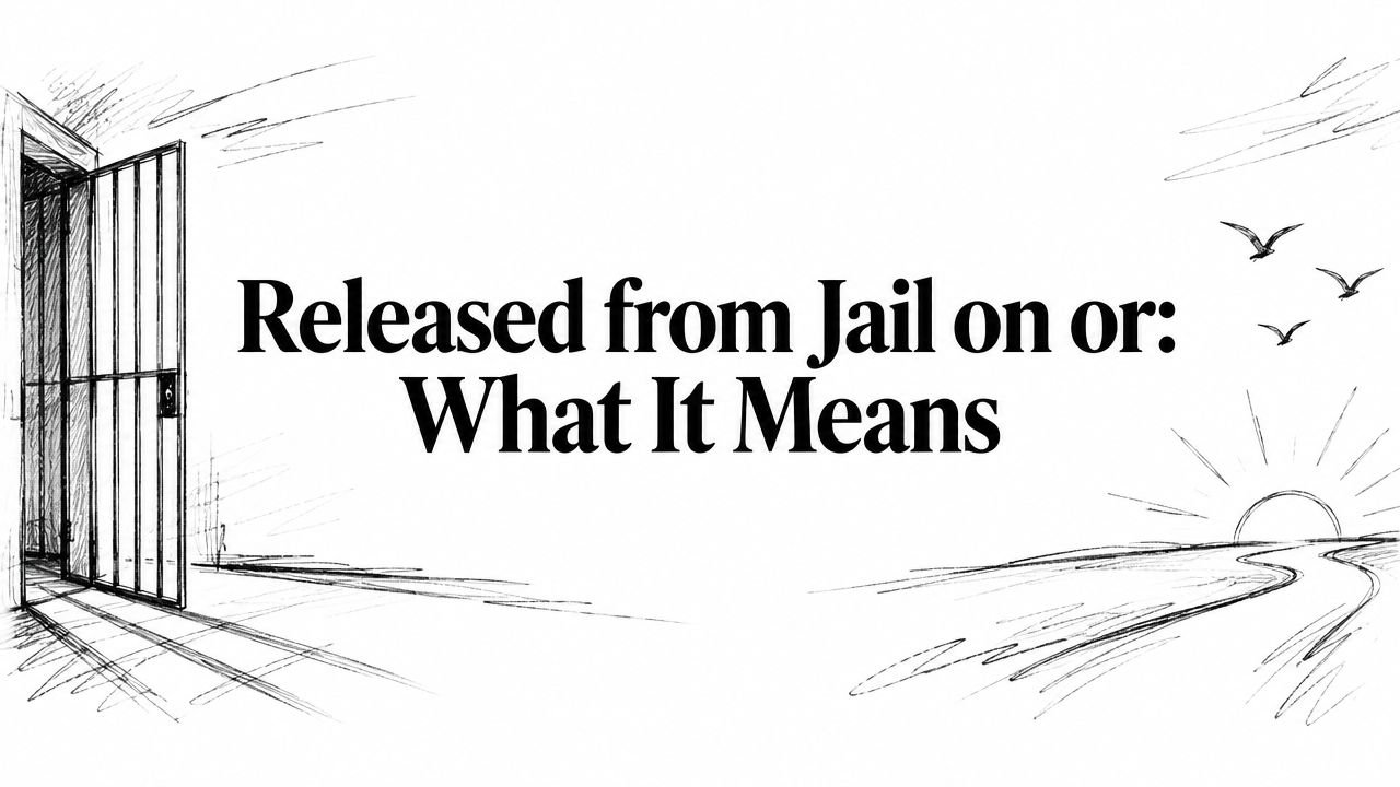 Released from Jail on or: What It Means