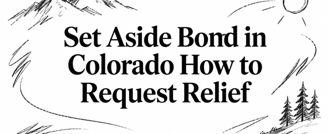 Set Aside Bond in Colorado How to Request Relief