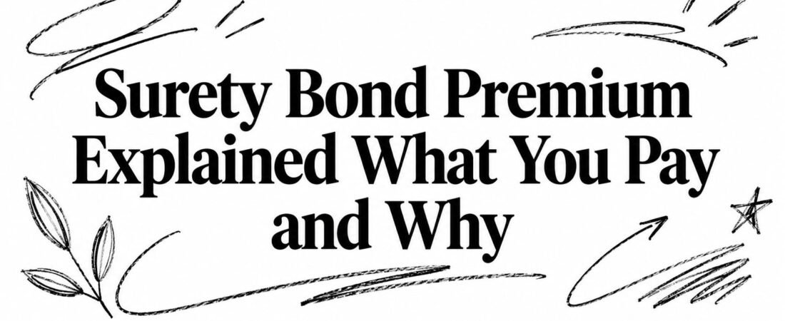Surety Bond Premium Explained What You Pay and Why