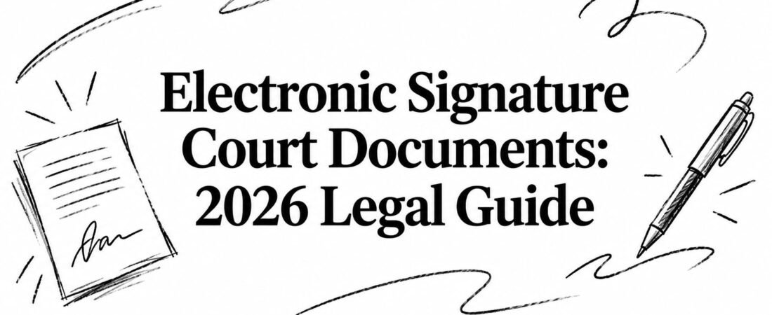 Electronic Signature Court Documents: 2026 Legal Guide
