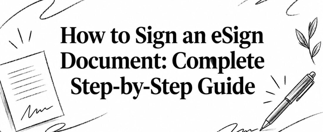 How to Sign an eSign Document: Complete Step-by-Step Guide