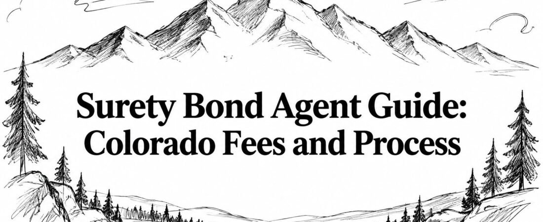 Surety Bond Agent Guide: Colorado Fees and Process