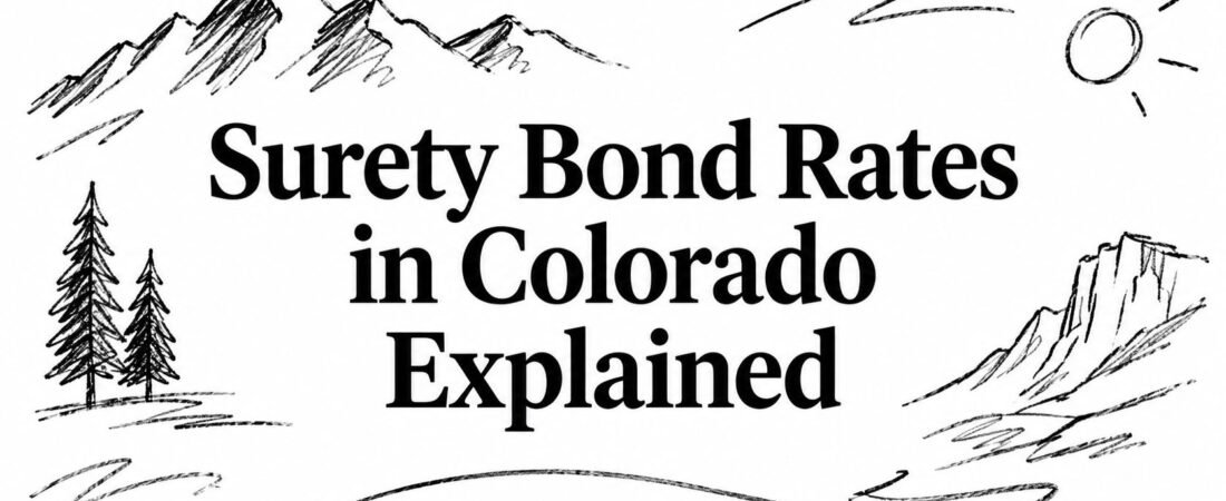 Surety Bond Rates in Colorado Explained
