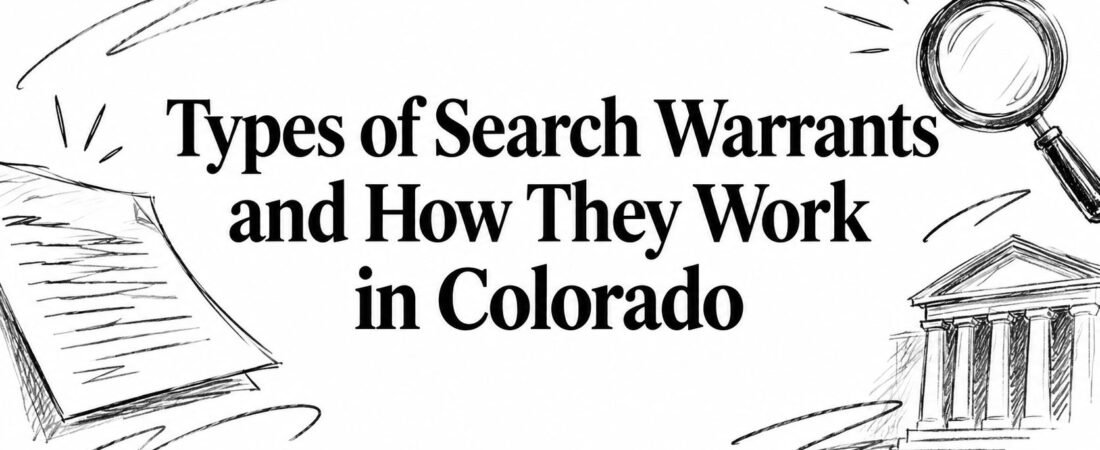Types of Search Warrants and How They Work in Colorado